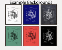 Load image into Gallery viewer, Vintage Whiskey Racks Patent Art Print - Home Bar Decor (Digital Download)