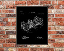 Load image into Gallery viewer, Vintage Whiskey Racks Patent Art Print - Home Bar Decor (Digital Download)