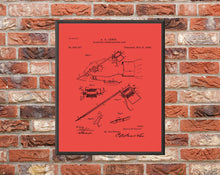 Load image into Gallery viewer, Vintage Tattooing Pen Patent Art Print: Tattoo Artist Decor (Digital Download)