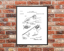 Load image into Gallery viewer, Vintage Tattooing Pen Patent Art Print: Tattoo Artist Decor (Digital Download)