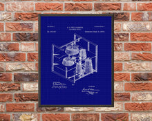 Load image into Gallery viewer, Vintage Alcohol Still Patent Art Print: Customizable Backgrounds (Digital Download)