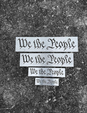 Load image into Gallery viewer, Steel or Aluminum We The People Stencil for Wood American Flag Makers – Durable Router and Paint Stencil