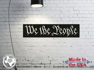 Steel or Aluminum We The People Stencil for Wood American Flag Makers – Durable Router and Paint Stencil