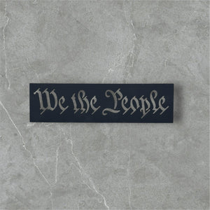 Steel or Aluminum We The People Stencil for Wood American Flag Makers – Durable Router and Paint Stencil