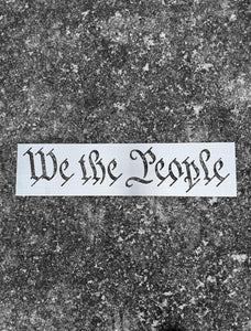 Steel or Aluminum We The People Stencil for Wood American Flag Makers – Durable Router and Paint Stencil