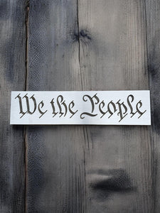 Steel or Aluminum We The People Stencil for Wood American Flag Makers – Durable Router and Paint Stencil