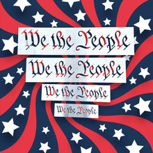 Load image into Gallery viewer, Steel or Aluminum We The People Stencil for Wood American Flag Makers – Durable Router and Paint Stencil