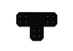 Chamfered Design T Bracket for 6x6 Post, 6 Inch T Bracket Bolt Plate, T Support Bracket, Pergola Bracket, 6 inch, Truss Plate