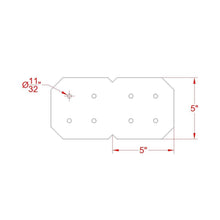 Load image into Gallery viewer, 90 Degree Chamfered Angle Bracket for 6x6 Wood Post, 6x6 Angle Bracket, Wood Post Bracket, Angle Support Bracket, Pergola Bracket, Dog Eared