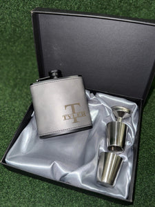 Personalized Leather Flask for Men, Hip Flask, Groomsman Gift, Wedding Flask, Boyfriend Gift, Best Man Gift