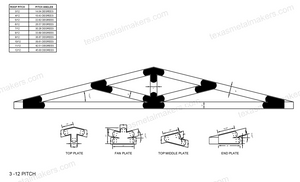 Decorative Design Timber Truss Brackets for 6x6 Posts, 6" Timber Truss Brackets