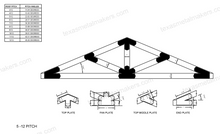 Load image into Gallery viewer, Decorative Design Timber Truss Brackets for 6x6 Posts, 6&quot; Timber Truss Brackets