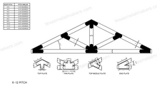 Load image into Gallery viewer, Decorative Design Timber Truss Brackets for 6x6 Posts, 6&quot; Timber Truss Brackets