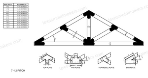 Decorative Design Timber Truss Brackets for 6x6 Posts, 6" Timber Truss Brackets