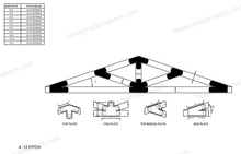 Load image into Gallery viewer, 6x6 Chamfered Design Dog Eared Timber Truss Brackets for 6x6 Posts, 6&quot; Timber Truss Brackets, 6x6 Timber Fan Bracket