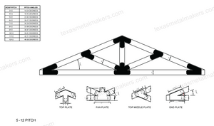 Chamfered Design Dog Eared Timber Truss Brackets for 6x6 Posts, 6" Timber Truss Brackets