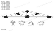 Load image into Gallery viewer, Structural Design Timber Truss Brackets for 6x6 Posts, 6&quot; Timber Truss Bracket