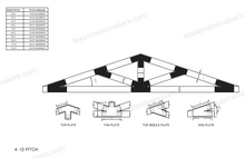 Load image into Gallery viewer, Structural Design Timber Truss Brackets for 6x6 Posts, 6&quot; Timber Truss Bracket