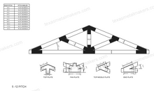 Load image into Gallery viewer, 6x6 Structural Design Timber Truss Brackets for 6x6 Posts, 6&quot; Timber Truss Brackets, 6x6 Fan Bracket