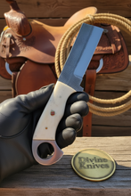 Load image into Gallery viewer, Rasp Steel Bone Bull Cutter with File Texture and Ring Handle