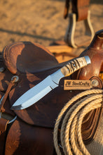 Load image into Gallery viewer, Handmade Loveless Style Bowie Knife Mirror-Polished Full Tang Collector Blade