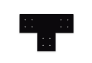 Structural Design T Bracket for 6x6 Post, 6 Inch T Bracket Bolt Plate, T Support Bracket, Steel Bracket, 6 inch, Center Bracket, Truss Plate