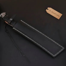 Load image into Gallery viewer, 9 Inch Damascus Steel Tanto Knife with Cord Wrapped Handle – 16 Inch Overall