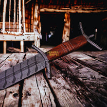 Load image into Gallery viewer, Custom Viking Sword With Damascus Pummel &amp; Guard-910