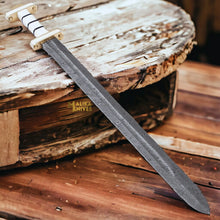 Load image into Gallery viewer, Handcrafted Viking Sword with Damascus Steel Blade-911