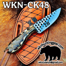 Load image into Gallery viewer, File-Work Spine Drop Point Hunter Knife for Hunting and Outdoor Tasks