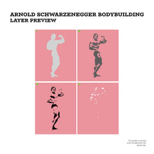 Load image into Gallery viewer, Arnold Schwarzenegger "Bodybuilding" Layer Stencil Set