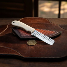 Load image into Gallery viewer, Rasp Steel Bone Bull Cutter Knife for Ranch and Camp Work