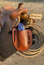 Load image into Gallery viewer, Hand Forged Damascus Gentleman’s Folding Knife Blue Pakkawood Handle Liner Lock EDC