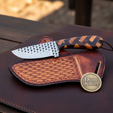 Load image into Gallery viewer, Chevron Wood Handle Rasp Skinner with Zigzag Wood Handle