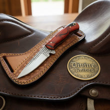 Load image into Gallery viewer, Red Swirl Resin Rasp Skinner with Distinctive Red Swirl Handle