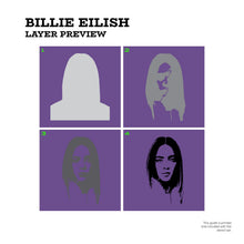 Load image into Gallery viewer, Billie Eilish "Knockout" Layer Stencil Set