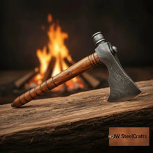Load image into Gallery viewer, Damascus Wood Handle Smoking Axe 19 Inch