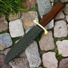 Load image into Gallery viewer, Handforged D2 Steel Bowie Knife Rosewood Handle