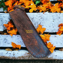 Load image into Gallery viewer, D2 Bowie Knife | Rosewood Handle | Bushcraft Tool.