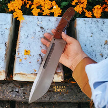 Load image into Gallery viewer, D2 Bowie Knife | Rosewood Handle | Bushcraft Tool.
