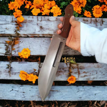 Load image into Gallery viewer, D2 Bowie Knife | Rosewood Handle | Bushcraft Tool.