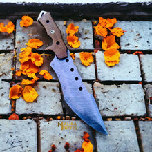 Load image into Gallery viewer, Custom Damascus Tracker Bowie Knife Micarta