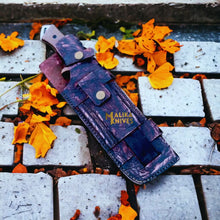 Load image into Gallery viewer, Custom Damascus Tracker Bowie Knife Micarta