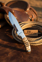 Load image into Gallery viewer, Handmade Loveless Style Bowie Knife Mirror-Polished Full Tang Collector Blade