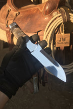 Load image into Gallery viewer, Handmade Loveless Style Bowie Knife Mirror-Polished Full Tang Collector Blade