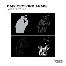 Load image into Gallery viewer, DMX Crossed Arms 4 Layer Stencil Set