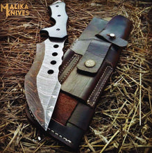 Load image into Gallery viewer, Tracker Bowie Knife G10 Handle Bushcraft Sheath