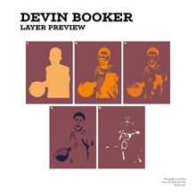 Load image into Gallery viewer, Devin Booker 5 Layer Stencil Set