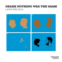 Load image into Gallery viewer, Drake Nothing Was the Same Album Cover 4 Layer Stencil Set