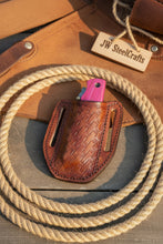 Load image into Gallery viewer, Pink Pakka Wood Damascus Folding Knife 7” – Handmade Persian EDC Pocket Knife